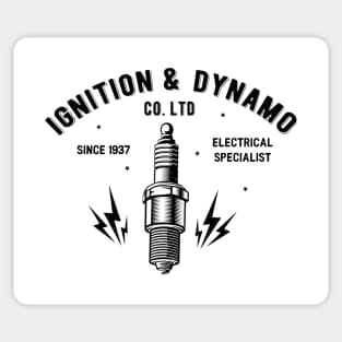 Ignition and dynamo spark plug Sticker